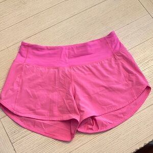 Lululemon Athletica Neon Pink Athletic Shorts
